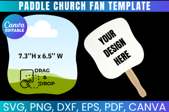 Download Church Fan Template, Paddle Fan Template - Paddle fan template Collection