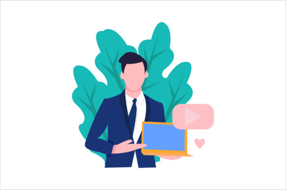 Download Flat Illustration Content Creator Design - Content creator Collection