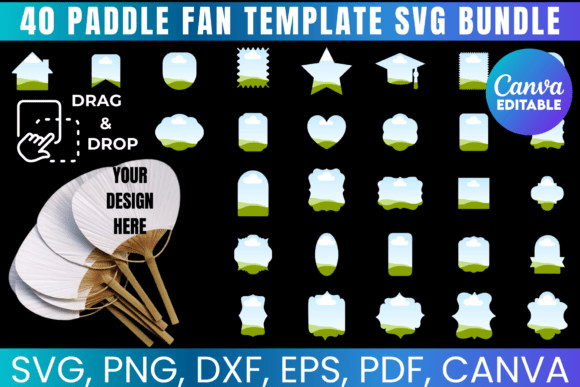Download 40 Paddle Fan Template Svg Bundle - Paddle fan template Collection