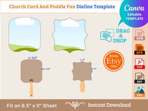 Download Church Card and Paddle Fan Template - Paddle fan template Collection