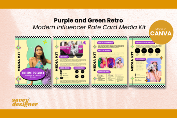 Download Content Creator Media Kit Canva Template - Content creator Collection