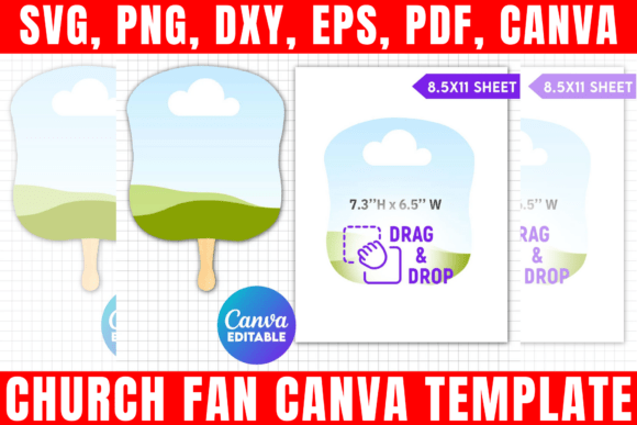 Download Church Fan Template, Paddle Fan Template - Paddle fan template Collection